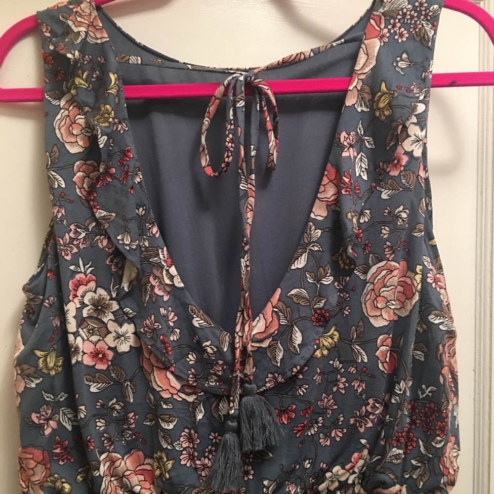 Loft Petite Large Lined Floral Dress